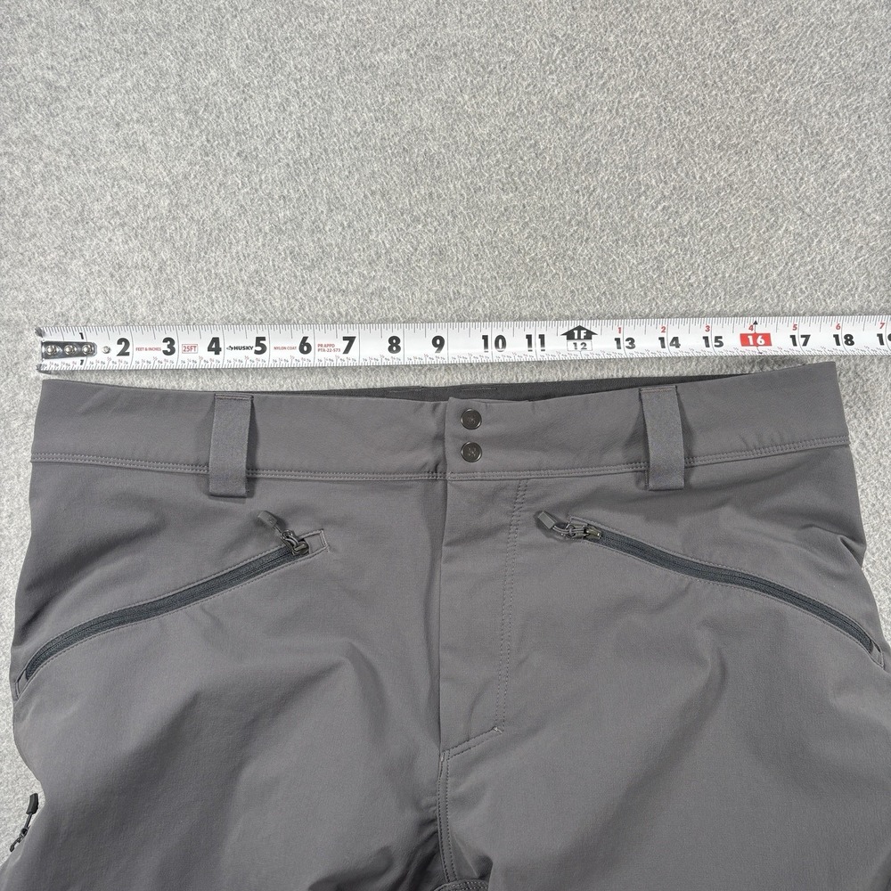 Haglofs Moran Water Repellent Wind Soft Shell Pants Gray Hiking Trekking 34x33 - Picture 15 of 16